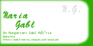 maria gabl business card